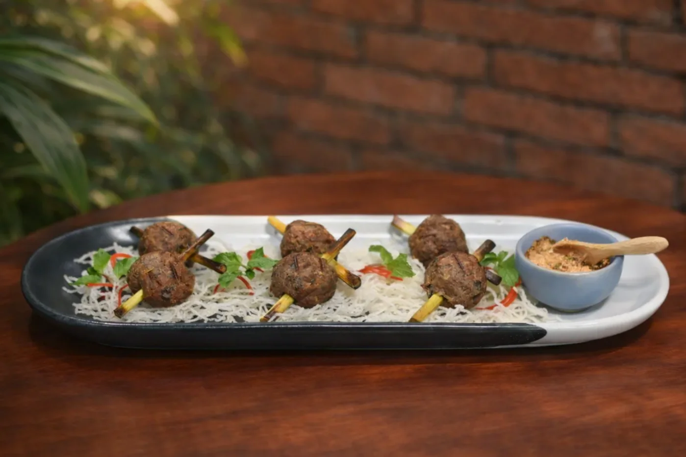 Charcoal-Grilled Laap Balls